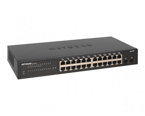 NETGEAR S350 Series 24-Port Gigabit Ethernet Smart Managed Pro Switch with 2 SFP ports