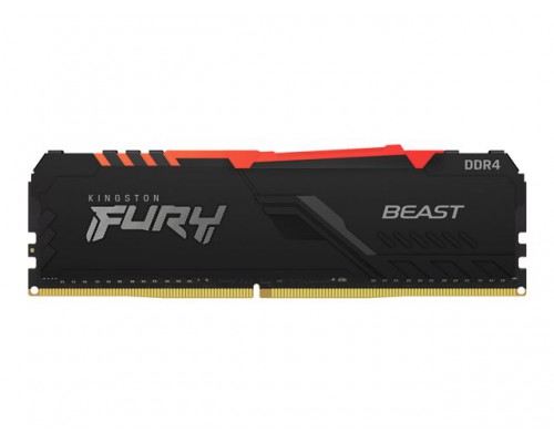 KINGSTON 64GB 3200MHz DDR4 CL16 DIMM Kit of 4 1Gx8 FURY Beast RGB