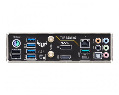 ASUS TUF GAMING B550M-PLUS WI-FI mATX MB PCIe 4.0 dual M.2 10 DrMOS power stages Intel WiFi 6 2.5Gb Ethernet HDMI DisplayPort