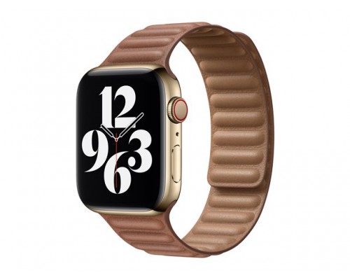 APPLE 44mm Saddle Brown Leather Link L