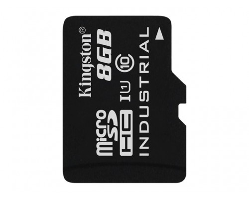 KINGSTON 8GB microSDHC UHS-I Industrial Temp Card Single Pack w&sol;o Adapter
