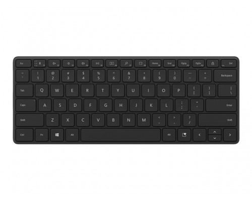 MS Bluetooth Compact Keyboard Bluetooth French Black Belgium&sol;Netherlands 1 License