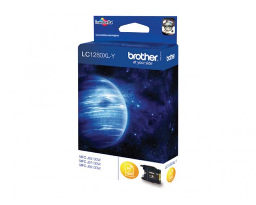 BROTHER LC-1280 inktcartridge geel extra high capacity 1&period;200 pagina s 1-pack