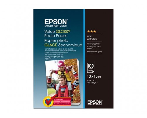 EPSON Value Photo Paper 10x15cm 100 sheets