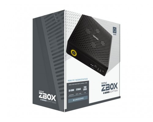 ZOTAC ZBOX QCM7T3000 Barebone Intel Core i7-10750H 2xDDR4-2933&sol;2666 SODIMM Slot max 64GB M&period;2 SSD PCIE x4&sol;SATA III SSD Slot 2242&sol;2280