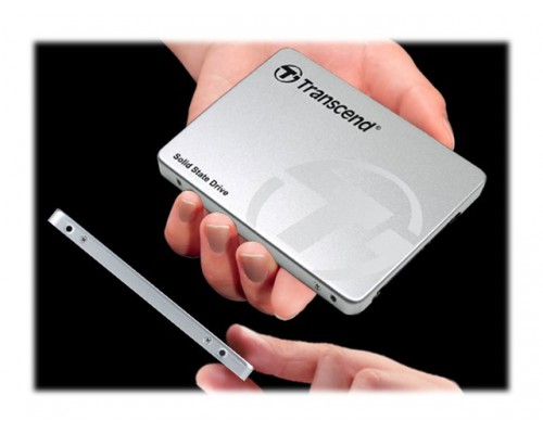 TRANSCEND SSD220S SSD 240GB intern 6&period;4cm 2&period;5inch SATA 6Gb&sol;s TLC aluminium case no bracket