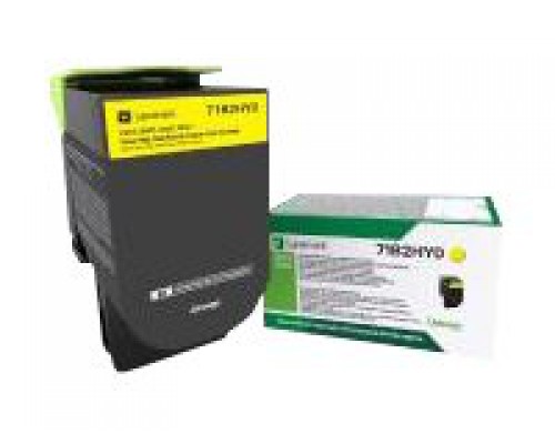 LEXMARK 3&period;5K Return Program Gele Toner Cartridge CS&sol;CX417