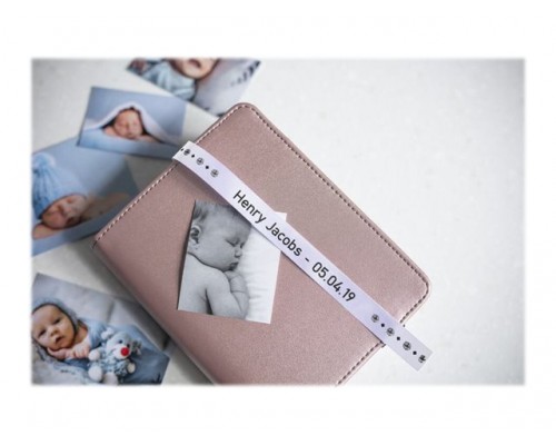 BROTHER P-Touch 24mm withe&sol;black ribbon tape