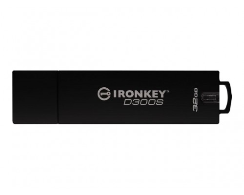 KINGSTON 32GB D300S AES 256 XTS Encrypted USB Drive