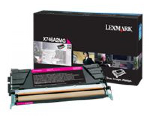 LEXMARK X746&comma; X748 tonercartridge magenta standard capacity 7&period;000 pagina s 1-pack