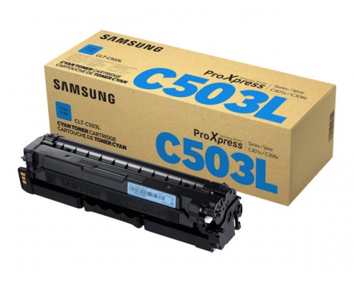 SAMSUNG CLT-C503L&sol;ELS H-Yld Cyan Toner Cr