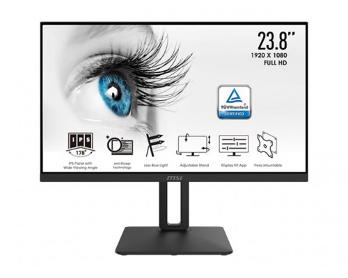 MSI Pro MP242P 23&period;8inch IPS FHD 60Hz 1000&colon;1 250cd&sol;m2 HDMI DVI D-SUB VESA