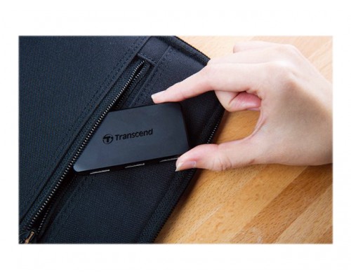 TRANSCEND USB3.0 Hub 4 poorts 73.8mm x 37.2mm x 10.4mm 29gram