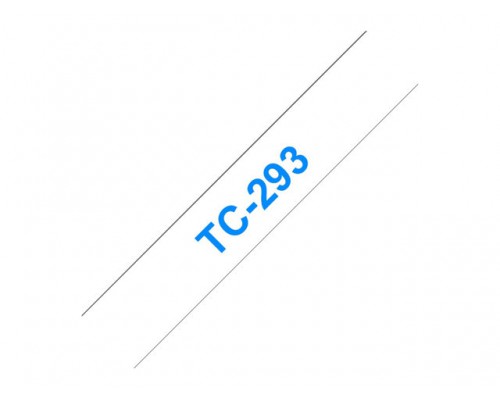 BROTHER P-Touch TC-293 blue on white 9mm