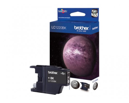 BROTHER LC-1220 inktcartridge zwart standard capacity 300 paginas 1-pack blister zonder alarm