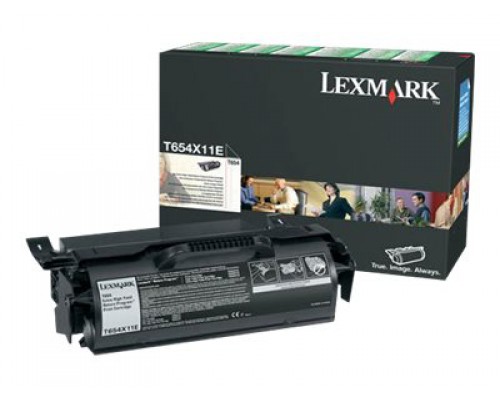 LEXMARK T654 tonercartridge zwart extra high capacity 36&period;000 pagina s 1-pack return program