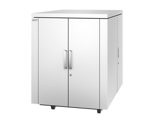 APC NetShelter CX 18U Secure Soundproof Server Room in a Box Enclosure Shock Packaging White