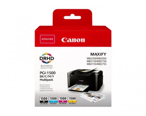 CANON INK PGI-1500 BK&sol;C&sol;M&sol;Y MULTI