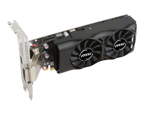 MSI Geforce GTX 1050 TI 4GB Dual Fan sleeve HDMI DL DVI-D Display port Low Profile