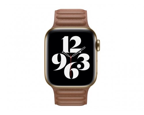 APPLE 40mm Saddle Brown Leather Link L