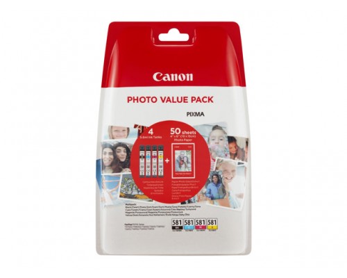CANON INK CLI-581 BK&sol;C&sol;M&sol;Y PHOTO