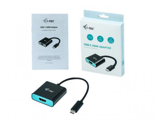 I-TEC USB C to HDMI Adapter 1x HDMI 4K 60Hz Ultra HD compatible with Thunderbolt 3