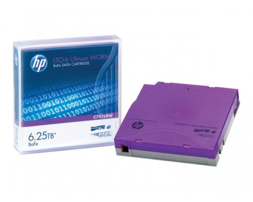 HPE LTO6 Ultrium 6&comma;25 TB BaFe WORM Data Cartridge