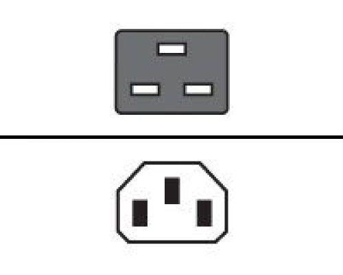 EATON Eingangskabel 10A C14 auf C19 2m passend zu Source Transfer Switch STS 16