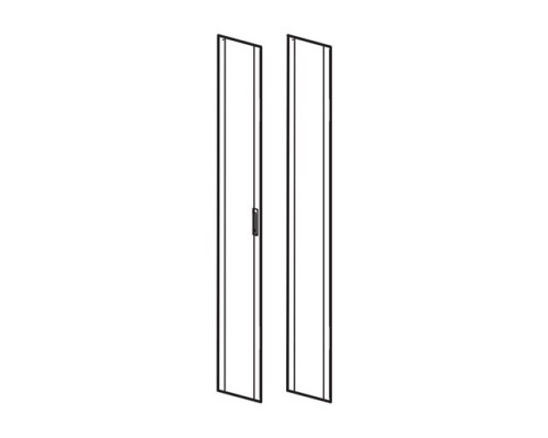 APC NetShelter SX 48U 600mm Wide Perforated Split Doors Grey