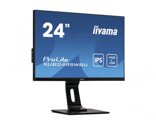 IIYAMA XUB2495WSU-B3 24inch ETE IPS 1920x1200 16&colon;10 60Hz 1000&colon;1 300cd&sol;m2 5ms HDMI DP VGA