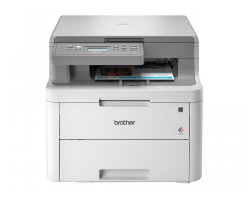 BROTHER DCPL3510CDWRF1 Multifunction 3-in-1 LED Color with Duplex and Wi-Fi 18ppm in Black and Color 18ppm