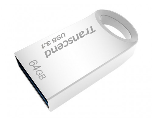 TRANSCEND JF 710 64GB Silver Plating USB 3&period;0 Silver