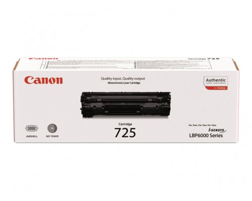 CANON CRG-725 tonercartridge zwart standard capacity 1&period;600 paginas 1-pack