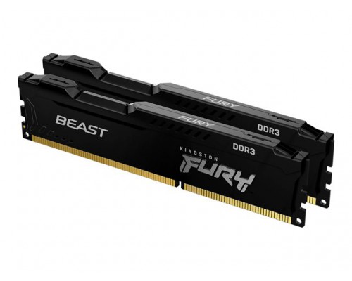 KINGSTON 16GB 1866MHz DDR3 CL10 DIMM Kit of 2 FURY Beast Black