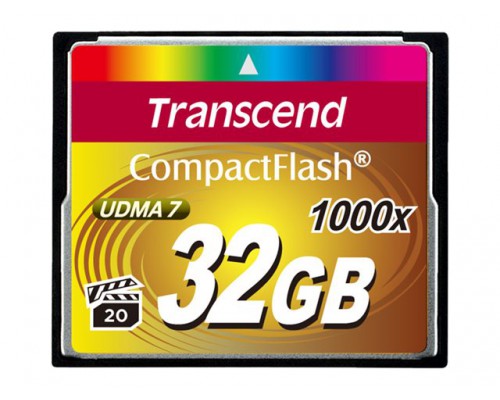 TRANSCEND Flash Compact Flash 1000x 32GB - VGA20 compliant
