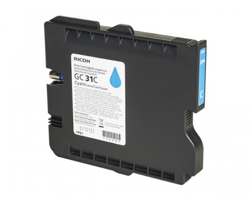 RICOH GC-31C gel cartridge cyaan standard capacity 1&period;000 pagina s 1-pack