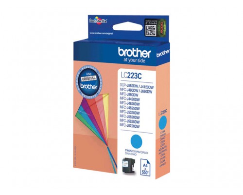 BROTHER LC-223 inktcartridge cyaan standard capacity 550 pagina s 1-pack