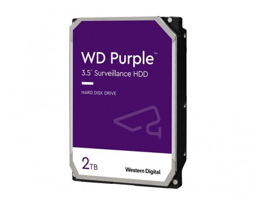 WD Purple 2TB SATA 6Gb/s CE HDD 3.5inch internal 5400Rpm 64MB Cache 24x7 Bulk