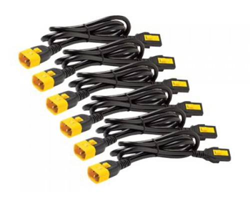 APC AP8706S-WW APC Power Cord Kit 6 ea Locking C13 to C14 1.8m