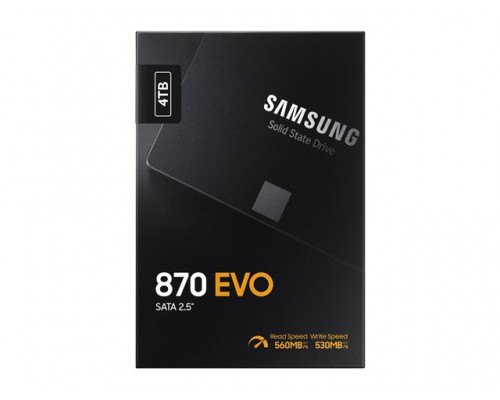 SAMSUNG SSD 870 EVO 4TB 2&period;5inch SATA 560MB&sol;s read 530MB&sol;s write