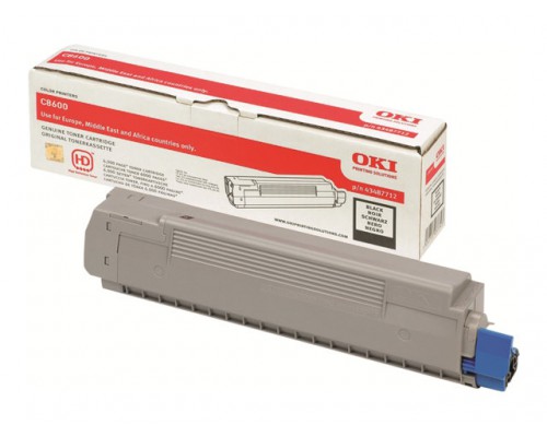 OKI C8600&comma; C8800 tonercartridge zwart standard capacity 6&period;000 pagina s 1-pack