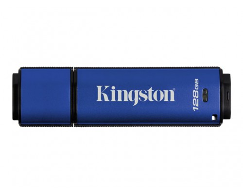 KINGSTON 128GB USB 3&period;0 DTVP30 256bit AES Encrypted FIPS 197
