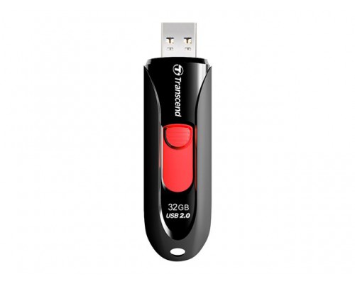 TRANSCEND JetFlash 590 32GB USB2&period;0 USB stick Zwart Capless