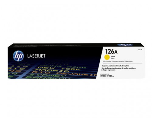 HP 126A LaserJet originele toner cartridge geel standard capacity 1&period;000 paginas 1-pack