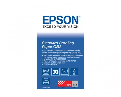 EPSON Stand Proof Pap OBA 24 x 30&period;5 m