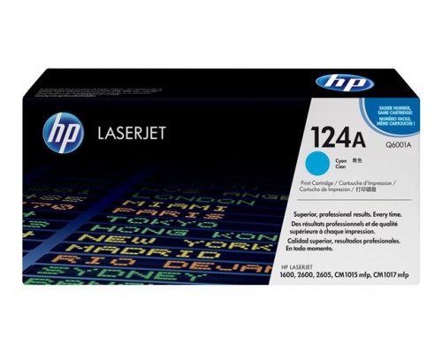 HP 124A Colour LaserJet originele toner cartridge cyaan standard capacity 2&period;000 pagina s 1-pack