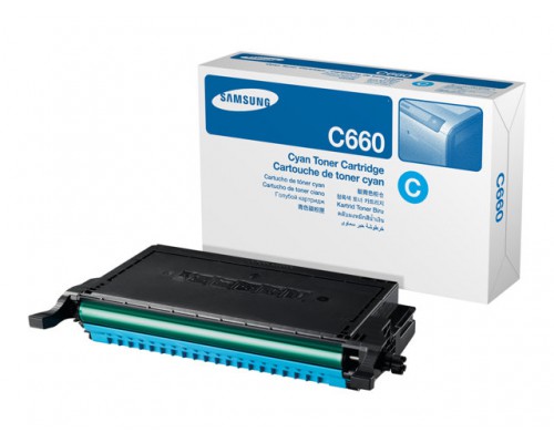 SAMSUNG CLP-C660B&sol;ELS High Yield Cyan Toner Cartridge