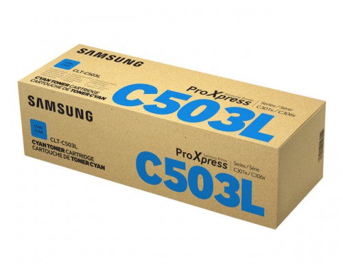 SAMSUNG CLT-C503L&sol;ELS H-Yld Cyan Toner Cr