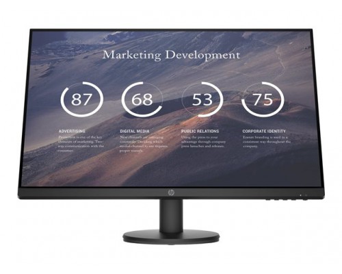 HP P27v G4 27inch IPS Monitor FHD 1920x1080 16&colon;9 1000&colon;1 5ms 1xHDMI1&period;4 1xVGA Black