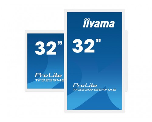 IIYAMA TF3239MSC-W1AG 32inch AMVA3 PCAP AG Bezel Free 12-Points Touch FHD 3000:1 420cd/m2 2xHDMI DP VGA USB LAN RS232 supported OS